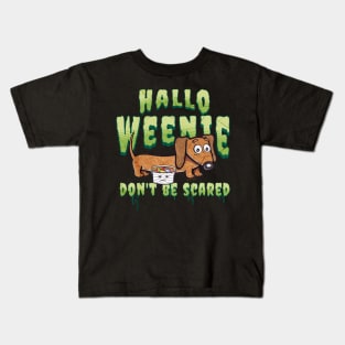 Hallo Weenie Dachshund Halloween Kids T-Shirt